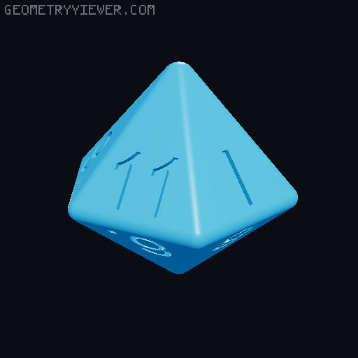 dice set 3D model thumbnail