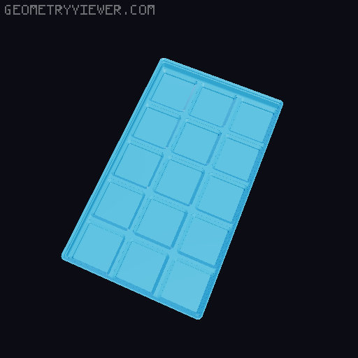 Gridfinity lite - economical plain storage bins 3D model thumbnail