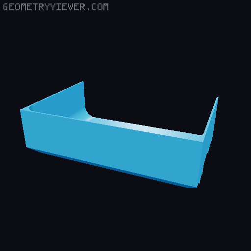 Modular Drawer Organizer Remix 3D model thumbnail
