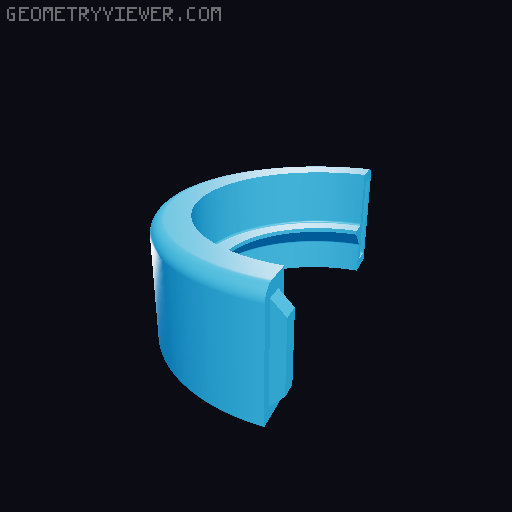 Revo Nozzle Coaster 3D model thumbnail