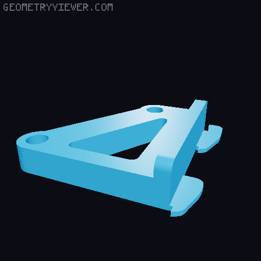 Wall Control Plier Holder 3D model thumbnail