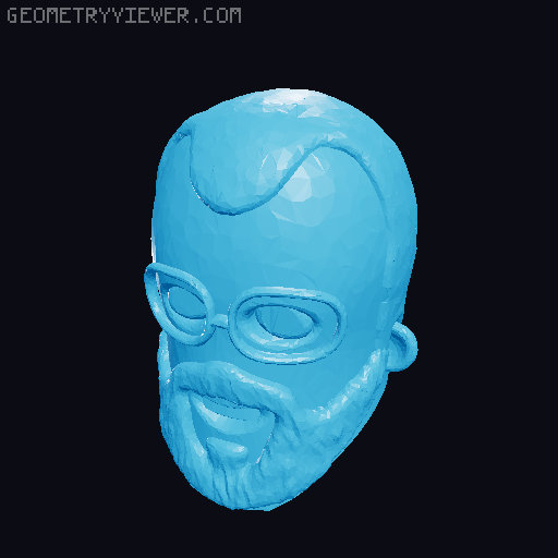 Captain Recreator Bobble Head 3D model thumbnail