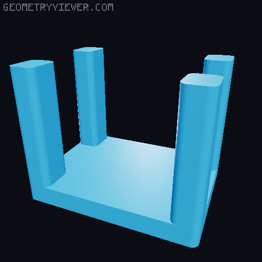 Dollhouse Furniture Play Set (remix) 3D model thumbnail
