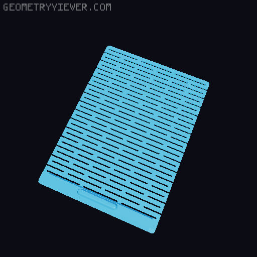 Parametric Box with Sliding Door 3D model thumbnail