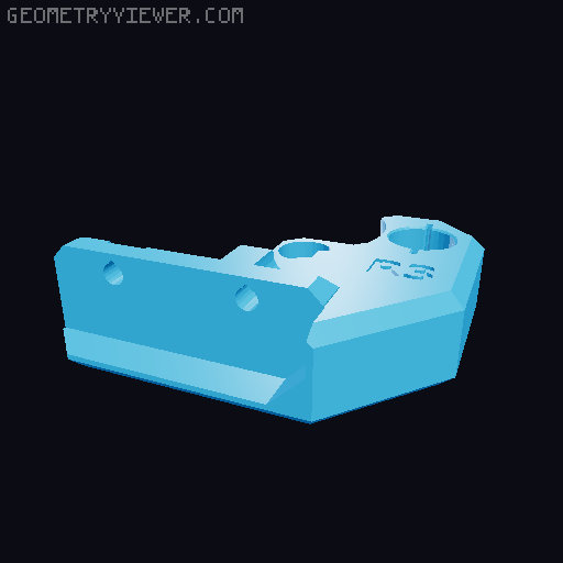 MK4 Hex Z-Axis Top (R3 revision) 3D model thumbnail