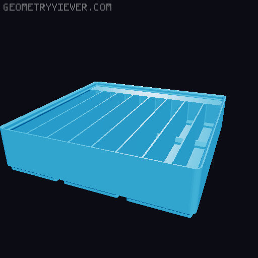 Gridfinity Ultra Light Bins - Divider Label Edition 3D model thumbnail
