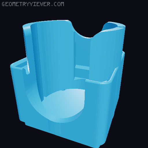 Gridfinity dyson adapter holder and dyson filter 3D model thumbnail