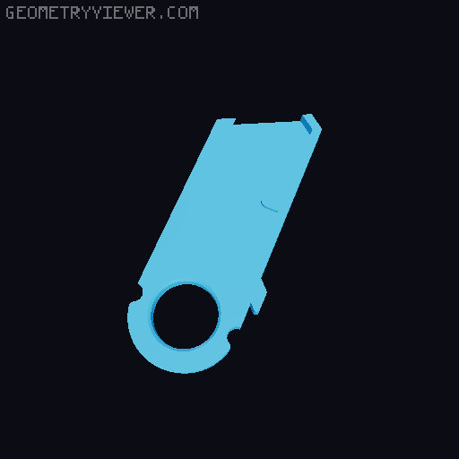 Foldable Utility Knife Blade Holder 3D model thumbnail
