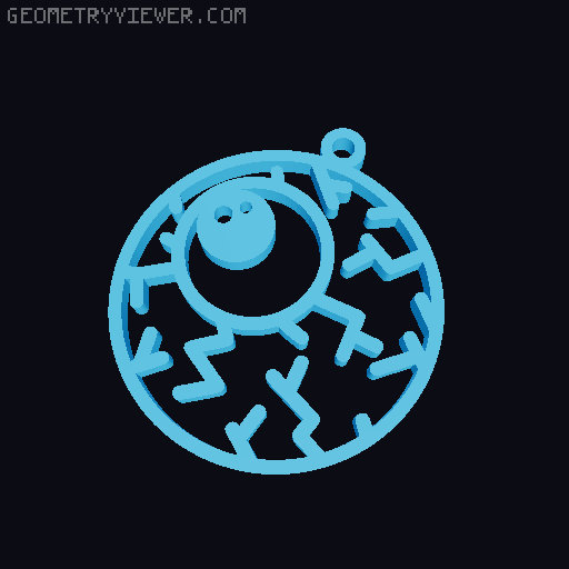 Halloween Earrings Collection 3D model thumbnail