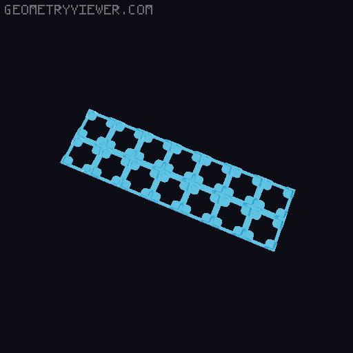 Thin Gridfinity Magnet Base - up to 12x12 3D model thumbnail
