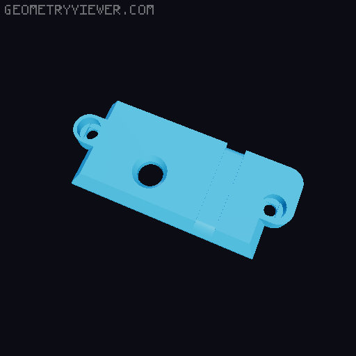 Filament sensor improved for Prusa mini base 3D model thumbnail