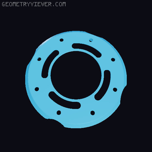 Printable Lazy Suzan & Planetary Gear Vise Open Ball XL 3D model thumbnail