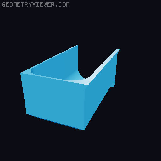 Modular Drawer Organizer Remix 3D model thumbnail