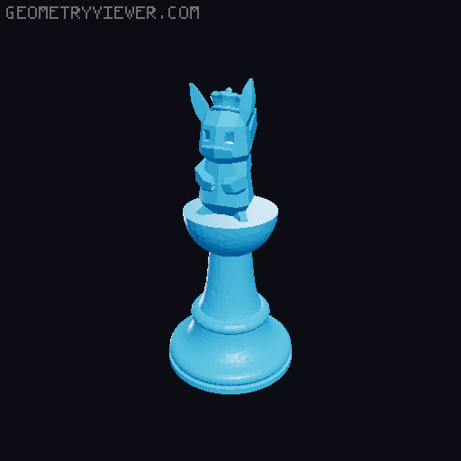 Pokemon Chess Set 3D model thumbnail