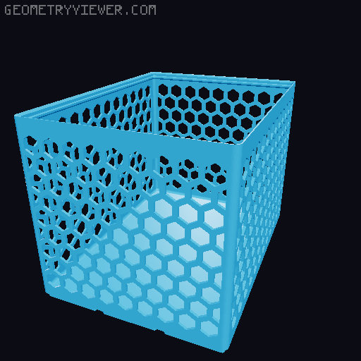 Gridfinity Hex Bins all sizes 3D model thumbnail