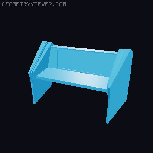 Bird of Prey Bridge Control Consoles- Star Trek 3 3D model thumbnail