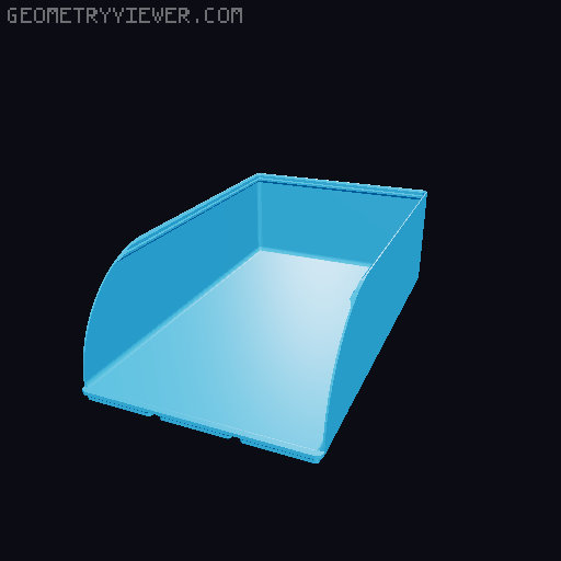 Gridfinity rouded bins collection all sizes 3D model thumbnail