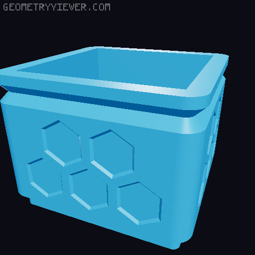 Gridfinity - Single print vase mode bins 3D model thumbnail