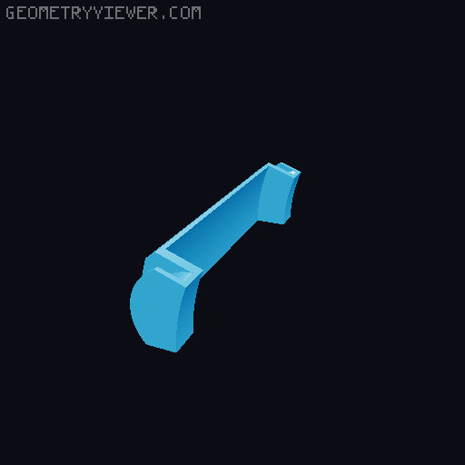 Painters Tape / Masking Tape Tear helper 3D model thumbnail