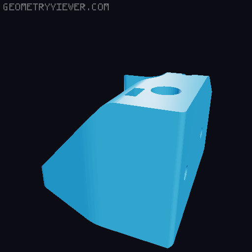 Juiced Y-motor holder 3D model thumbnail