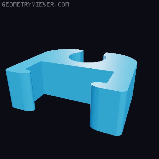 K1 Bowden Tube Clips 3D model thumbnail