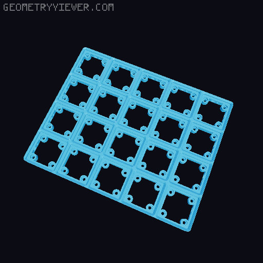 Gridfinity Screwable Magnetic Base Plates 3D model thumbnail