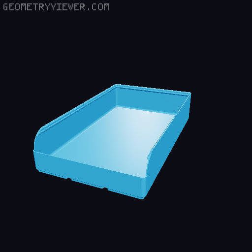 Gridfinity rouded bins collection all sizes 3D model thumbnail