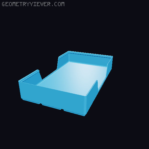 Gridfinity wall cutout collection 3D model thumbnail