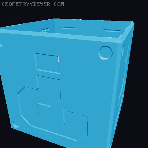 Question Mark Block Tissue Box Cover XXL 3D model thumbnail