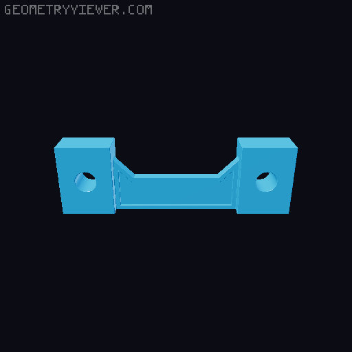 Modular Spool Rack - Parametric Holes 3D model thumbnail