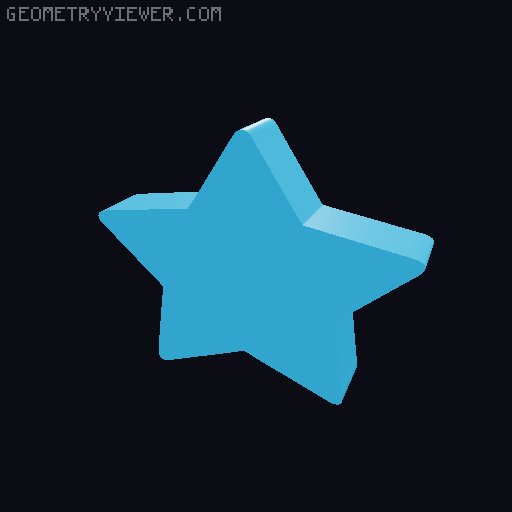 tree decorations and star 3D model thumbnail