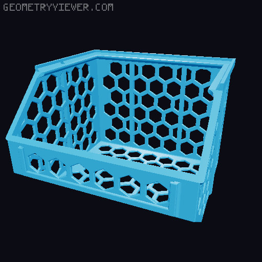 Stackable Baskets 3D model thumbnail