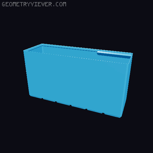 Gridfinity cups height 18 (130mm) collection 3D model thumbnail