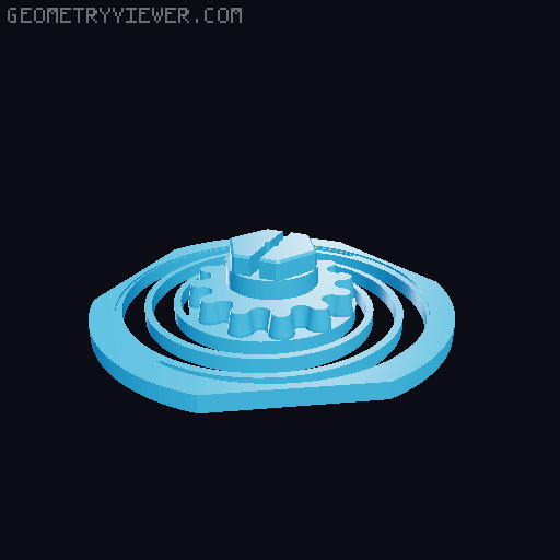 Merged Springs for Twist Lock Boxes 3D model thumbnail