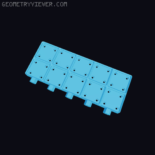 Gridfinity honeycomb wall baseplates 3D model thumbnail
