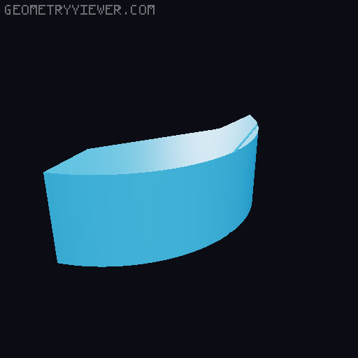 2D idealised rotational landslide with decorations - Model B 3D model thumbnail