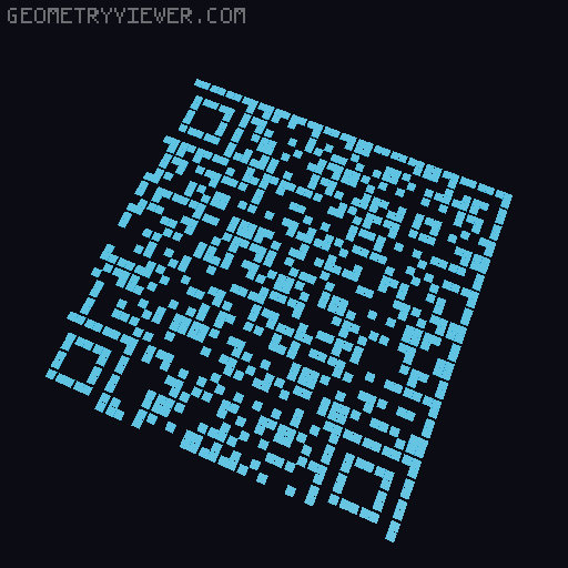 Self-referential QR code fabric 3D model thumbnail