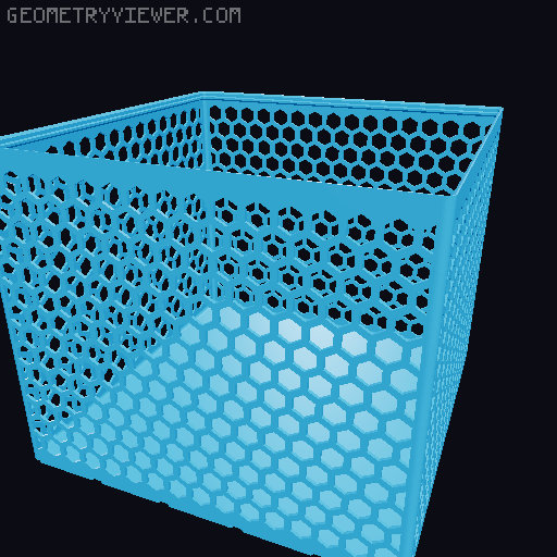 Gridfinity Hex Bins all sizes 3D model thumbnail