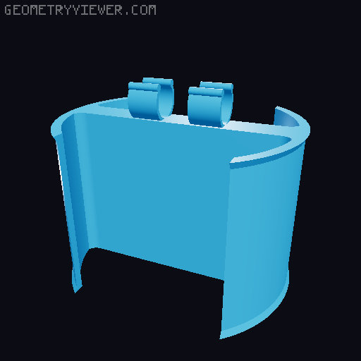 Tape and Pen holder 3D model thumbnail