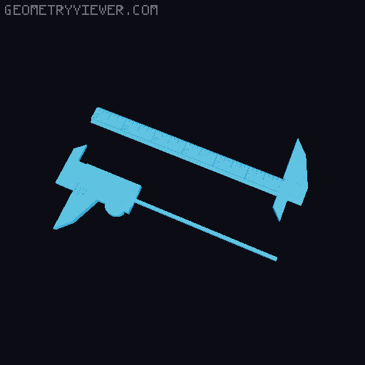 Printable "Precision" Measuring Tools 3D model thumbnail