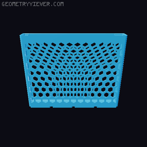 Gridfinity Hex Bins all sizes 3D model thumbnail