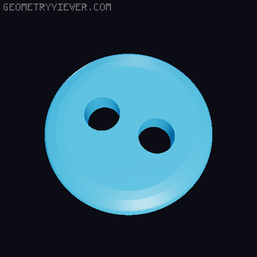 Sewing Buttons 3D model thumbnail
