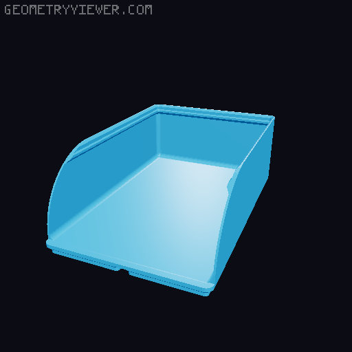 Gridfinity rouded bins collection all sizes 3D model thumbnail