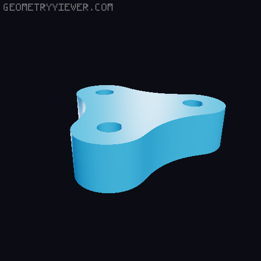 Magnetic Bulkhead for filament dry box, 3D model thumbnail