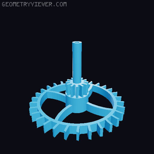 Pendulum Clock 3D model thumbnail