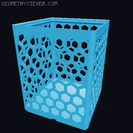 Gridfinity Hex Bins all sizes 3D model thumbnail