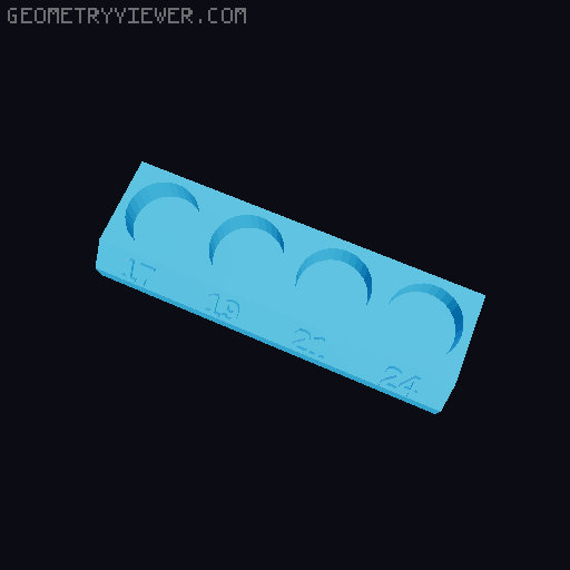 Magnetic Socket Organiser - Parametric OpenSCAD 3D model thumbnail