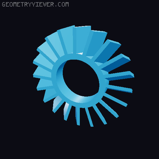 Jet Engine - working compressed air turbofan by rndmframes_printing 3D model thumbnail