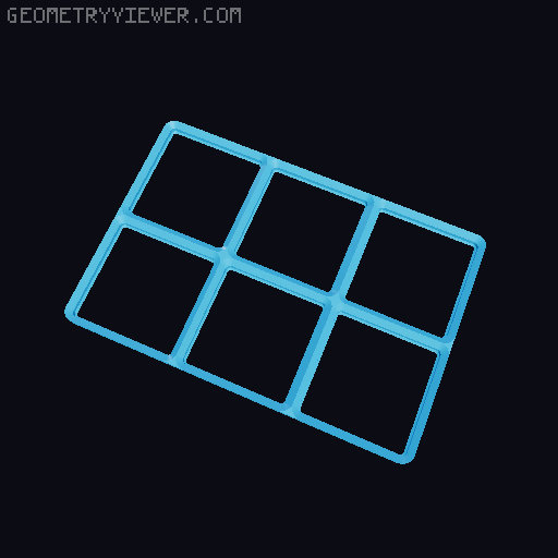 Generated STL Files from Parametric Gridfinity Baseplate 3D model thumbnail