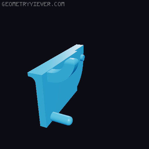 Ultimate Drawer System XL Pegboard Adapter 3D model thumbnail